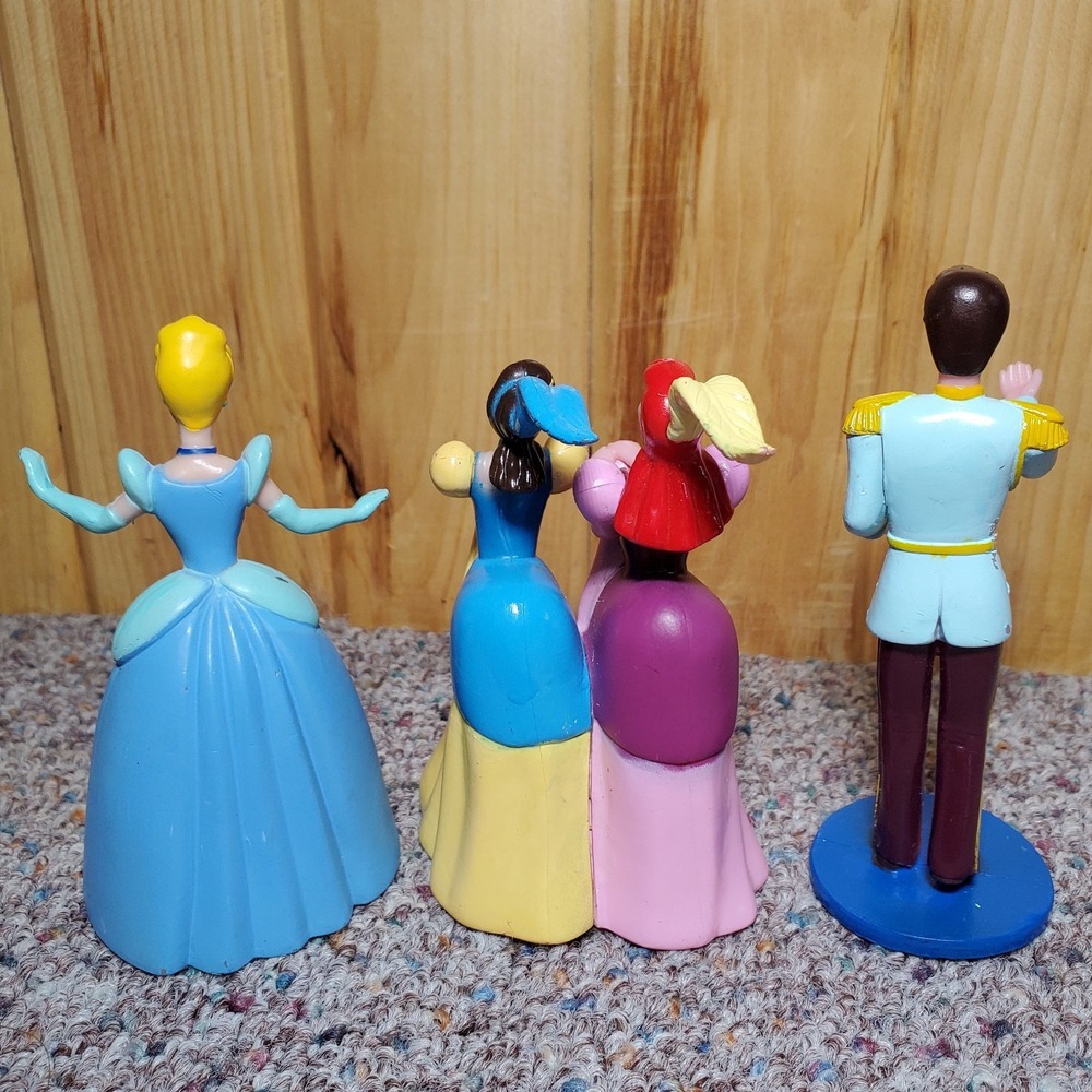 Disney Cinderella Stepsisters Prince Cake Topper PVC Figurine Anastasia Drizella - Picture 2 of 15